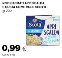 Oasi Riso basmati apri scalda e gusta come vuoi! SCOTTI offerta
