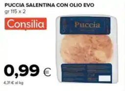 Tigre Consilia puccia salentina con olio evo offerta