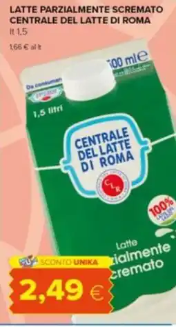 Tigre Latte parzialmente scremato CENTRALE DEL LATTE DI ROMA offerta