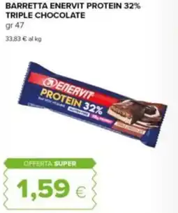 Tigre Barretta enervit protein 32% triple chocolate offerta