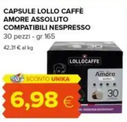 Tigre Capsule lollo caffè amore assoluto compatibili nespresso offerta