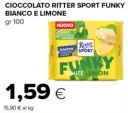 Tigre Cioccolato ritter sport funky bianco e limone offerta