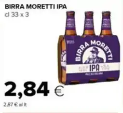 Tigre Birra moretti ipa offerta