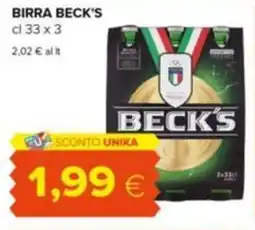 Tigre Birra BECK'S offerta