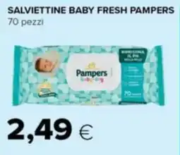 Tigre Salviettine baby fresh PAMPERS offerta