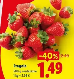 Lidl Fragole offerta