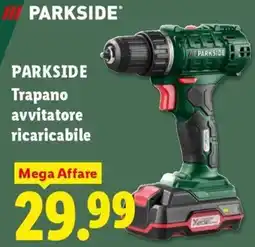 Lidl PARKSIDE Trapano avvitatore ricaricabile offerta