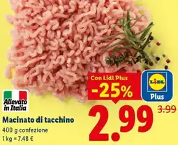 Lidl Macinato di tacchino offerta