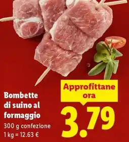 Lidl Bombette di suino al formaggio offerta