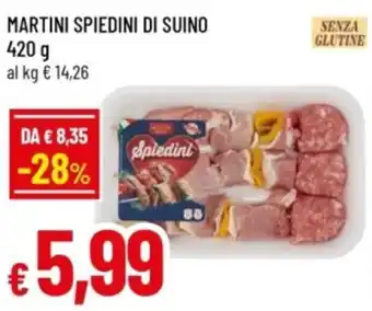 Famila Martini spiedini di suino offerta