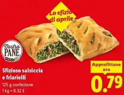 Lidl Sfizioso salsiccia e friarielli offerta