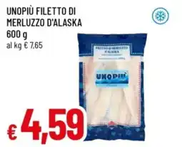 Famila Unopiù filetto di merluzzo d'alaska offerta