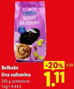 Lidl Belbake Uva sultanina offerta