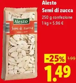 Lidl Alesto Semi di zucca offerta