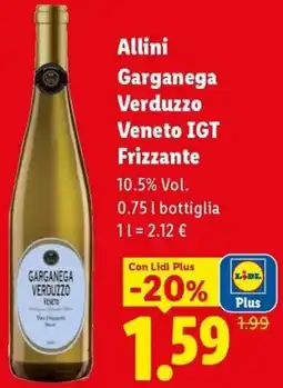 Lidl Allini Garganega Verduzzo Veneto IGT Frizzante offerta