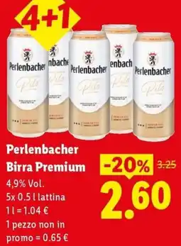 Lidl Perlenbacher Birra Premium offerta