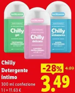 Lidl Chilly Detergente intimo offerta
