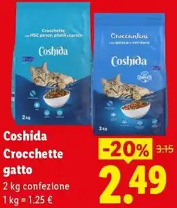 Lidl Coshida Crocchette gatto offerta