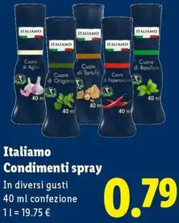 Lidl Italiamo Condimenti spray offerta