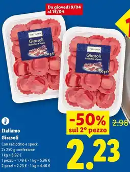 Lidl Italiamo Girasoli offerta