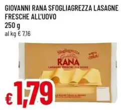 Famila Giovanni rana sfogliagrezza lasagne fresche all'uovo offerta