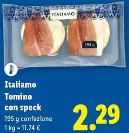 Lidl Italiamo Tomino con speck offerta