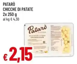 Famila Patarò chicche di patate offerta