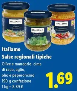 Lidl Italiamo Salse regionali tipiche offerta