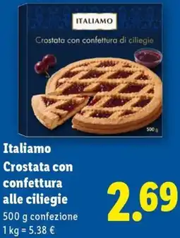 Lidl Italiamo Crostata con confettura alle ciliegie offerta