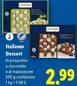 Lidl Italiamo Dessert offerta