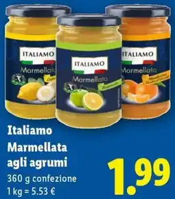 Lidl Italiamo Marmellata agli agrumi offerta