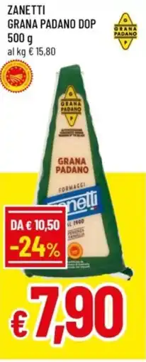 Famila Zanetti grana padano dop offerta