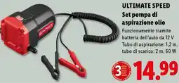 Lidl ULTIMATE SPEED Set pompa di aspirazione olio offerta
