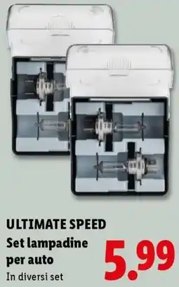 Lidl ULTIMATE SPEED Set lampadine per auto offerta
