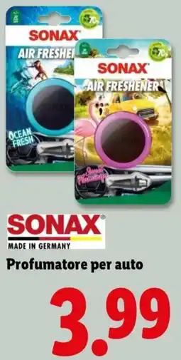 Lidl SONAX Profumatore per auto offerta