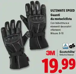 Lidl ULTIMATE SPEED Guanti da motociclista offerta