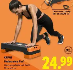 Lidl CRIVIT Pedana step 3 in 1 offerta