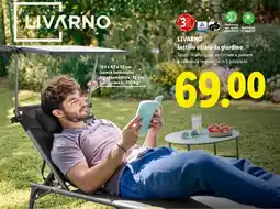 Lidl LIVARNO Lettino sdraio da giardino offerta
