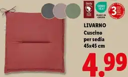 Lidl LIVARNO Cuscino per sedia 45x45 cm offerta