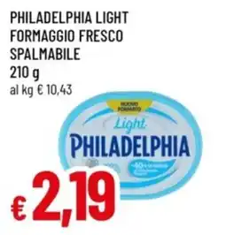 Famila Philadelphia light formaggio fresco spalmabile offerta