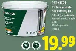Lidl PARKSIDE Pittura murale per esterni, 10 L offerta