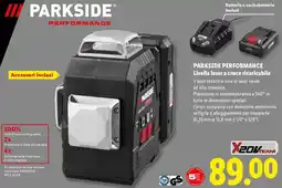 Lidl PARKSIDE PERFORMANCE Livella laser a croce ricaricabile offerta