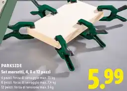 Lidl PARKSIDE Set morsetti, 4, 8 o 12 pezzi offerta
