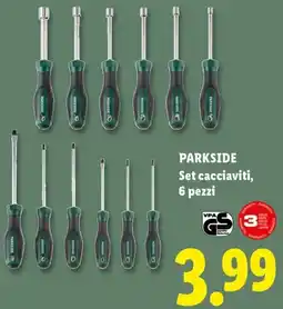 Lidl PARKSIDE Set cacciaviti, 6 pezzi offerta