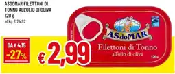 Famila Asdomar filettoni di tonno all'olio di oliva offerta