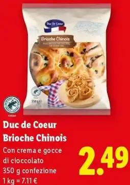Lidl Duc de Coeur Brioche Chinois offerta