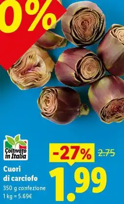 Lidl Cuori di carciofo offerta