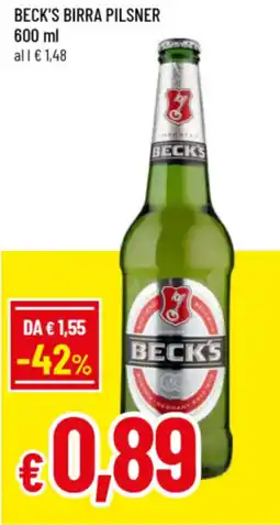Famila Beck's birra pilsner offerta