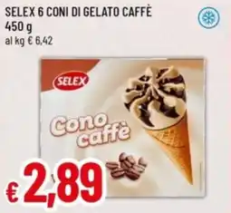 Famila Selex 6 coni di gelato caffè offerta