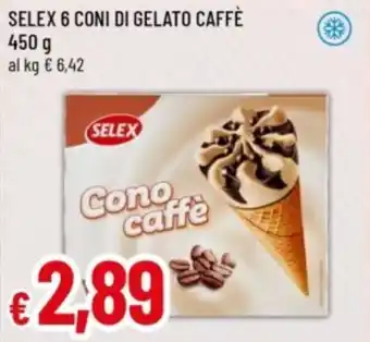 Famila Selex 6 coni di gelato caffè offerta